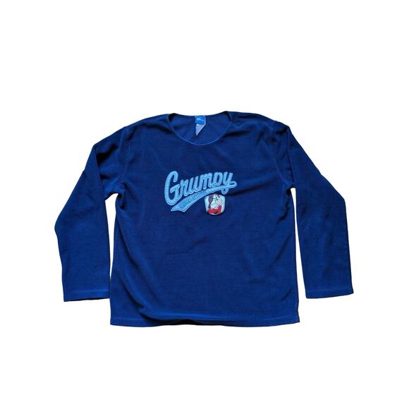 Vintage Disney Grumpy Pullover Sweatshirt Genuine Attitude Size 2XL Blue - Picture 1 of 8
